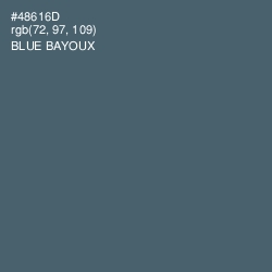 #48616D - Blue Bayoux Color Image